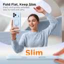 GolbinBox 360° Spin Magnetic Stand for iPhone 17 Pro Case, [Compatible with MagSafe] [Full Camera Protection] [16FT Military Drop Protection], Silm Translucent Matte Phone Case, Baby Blue