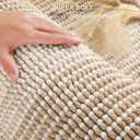 BSICPRO Bathroom Rugs and Mats Sets, 2 Piece Thick Absorbent Chenille Bath Mat Rug Set Non Slip, Soft Shaggy Bath Floor Mats for Bathroom, Machine Washable (20" x 47" Plus 16" x 24", Beige)