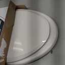 KOHLER 4636-RL-0 Cachet ReadyLatch Elongated Slow Close Toilet Seat, Soft Close Toilet Seat Quiet Lid, Contoured Grip-Tight Bumpers Installation Hardware, Apartment Essentials, White