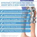 Ovation Medical Game Changer Unloader Knee Brace - Lightweight, Low Profile OA Knee Brace for Arthritis Pain and Support - Premium Knee Support for Medial and Lateral Knee Pain (Left)