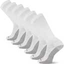 Wolverine Men's Cotton Comfort Crew Socks - 6 Pairs, Breathable Arch Support, Size: 7-12