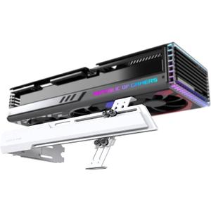 EZDIY-FAB GPU Holder Brace Graphics Card GPU Support Video Card Holder Bracket, Strenchable Structure, Video Card Sag Holder/Holster Bracket Support RX7990XTX, RTX4090, White-341-3