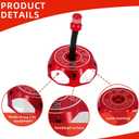 Dirt Bike Gas Cap, Motorcycle Gas Fuel Tank Cap with Breather Valve Universal CNC for CRF CR XR 50cc - 150cc RM KX KLX TTR SSR Apollo TAO TAO SDG Dirt Pit Bike Red