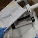 Design Small Rolling TV Cart for 24-48 Inches TV, Minimalist Modern TV Floor Stand on Wheels Fits Max VESA 200x200mm, V2 Portable Smart TV Cart, White, Master Series