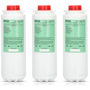 ECF3000 Filters, Compatible with Elkay ezH2O WaterSentry Plus Replacement, High Capacity 3000 Gallons for Built-in Elkay Water Dispenser 51300C ECF3000 ERF750 Filters Replacement (No Chip) 3 Packs
