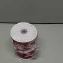 Pack Of 2 RIBBOOO Red Glitter Ribbon, 2.5 Inch 10 Yards Sparkly Wired Edge Fabric Ribbon for Craft, Wreath Bow, Gift Wrapping, Christmas Party Decoration