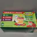 Mott's No Sugar Added Applesauce Variety Pack, 3 Flavors – Apple, Strawberry & Mixed Berry, Made from Real Fruit, No Artificial Flavors, 3.2 oz Clear Pouches, 20 Pack, Best Before Date 06/20/26