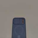 SURITCH for iPhone 17 Pro Max Case with Camera Control Cover, Camera Cover and Adjustable Kickstand, Compatible with MagSafe, Shockproof Bumper Protective Cases 6.9 Inch, Blue