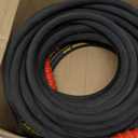 Biswing Pressure Washer Hose 50FT with 3/8 Inch Quick Connect, High Tensile Wire Braided Power Washer Hose, Kink Proof Extension Hose for Cars Floors Swimming Pool Washing, 4000 PSI