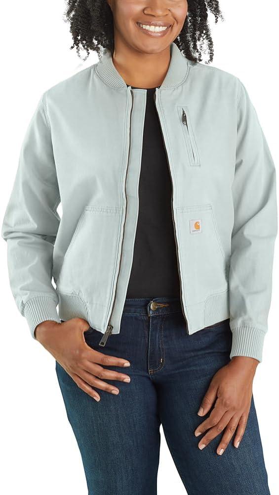 Carhartt Women's Crawford Bomber Jacket, Dew Drop, XX-Large
