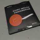 FULEN 2 Pack Picture Lights for Wall,Art Lights for Painting,Battery Operated Wall Sconce Rechargeable,LED Wall Light Cordless with Remote, Frame,Gallery,Dartboard Lights No-Drill,Black