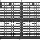 MELIPRON Van Window Security Screen Fit for Ford Transit Mid/High Roof Sliding Door, Anti-Theft MOLLE Van Window Guards, Steel Safety Screen for Cargo Vans