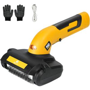 Electric Grill Brush, Grill Cleaner with LED Light & Battery Power Display, 350 RPM Shed-Free Steel Bristles, Removable Brush Head, Cordless & Type-C Rechargeable Grill Scraper for Outdoor BBQ