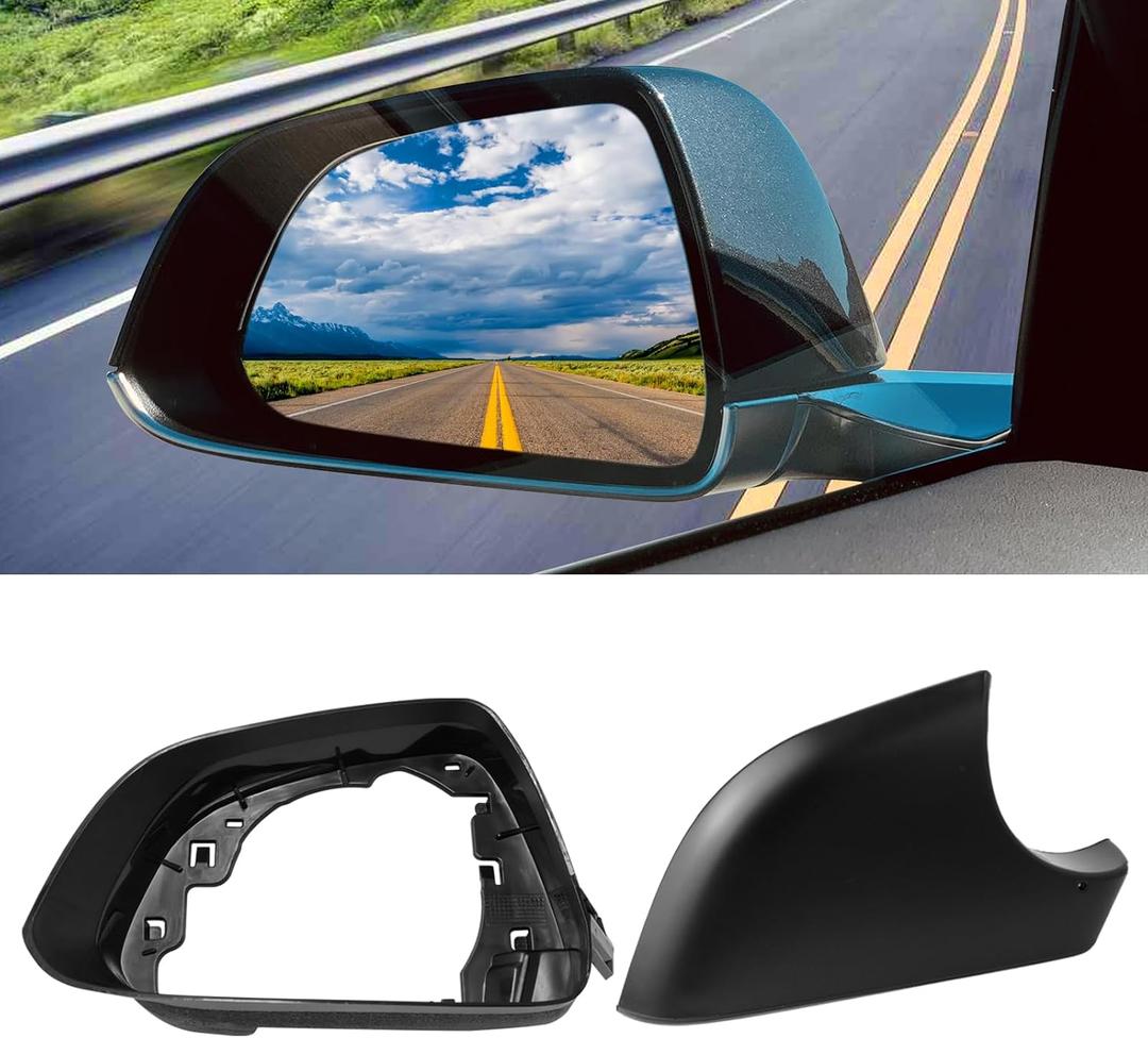 Jaronx Compatible with Tesla Model 3 Mirror Caps 2017 2018 2019 2020 2021 2022 2023 2024 2025,Left+Right Rear View Side Mirror Cover Cap Replacement for Tesla Model 3 Accessories
