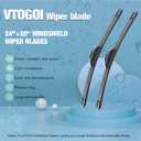 OEM Windshield Wiper Blades Replacement for BMW X5 2014 2015 2016 2017 2018, All Weather Original Factory Quality Front & Rear Wipers Set 24"+20"+12" (Pack of 3)