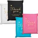 Thank You Poly Mailer 14.5x19 Inch 50 Pcs, Waterproof and Tear-Resistant Shipping Bags for Clothing, Strong Mailing Bags with Self-Seal, Cute Packaging Bags for Small Business - Mixed color, 14.5x19 Inch 50Pcs