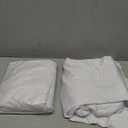 HolidayIdeas Cocktail Table Covers, 2 Pack - Fitted Stretch Spandex High Top Cocktail Tablecloths with Elastic Corners (White, Fit for 30"-32" Diameter x 43" Height Tables)