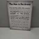 The Man in the Arena Poster Motivational Quote Canvas Print Positive Speech Quotes Posters Inspirational Canvas Wall Art Office Home Wall Decor Gift 16x24Inch (Canvas Framed)