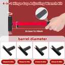 CZA Door Hinge Adjustment Tool, Professional 4 in 1 Hinge Gap Adjusting Wrench Kit for Cabinet Doors and Furniture Assembly, Heavy Duty Painted Steel Hinge Bender Wrench with Rubber Grip
