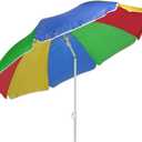 Parasols Sun Protection Balcony, HI Parasol, 150 cm, Multicoloured, UV-Resistant Polyester Patio Umbrella, Garden Umbrella, Patio Umbrella, Table Umbrella Parasols