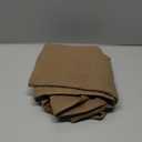 decorUhome Summer Decorative Linen Euro Sham Throw Pillow Covers 26x26 Inch Set of 2 Light Brown Pillow Covers with Flange Edges Soft Farmhouse Boho Accent Pillow Cases for Couch Bed Living Room