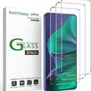 amFilm 3 Pack Compatible with Motorola Moto G Stylus 5G 2025 6.7" Screen Protector Tempered Glass with Easy Installation Handles, HD Clear, Anti-Scratch Bubble-Free