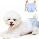 Disposable Dog Diapers Absorbent Soft Puppy Doggie Diapers for Female Dogs with Stretchy Waist Puppy Diaper in Heat Period Excitable Urination (S 10PCS)