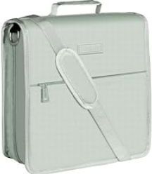 SUNEE Zipper Binder 3 Ring, 3 Inch O-Ring with Handle and Shoulder Strap, 500-Sheet Capacity, Multi-Pockets for Middle School Organizer Binder with Zipper, Gray