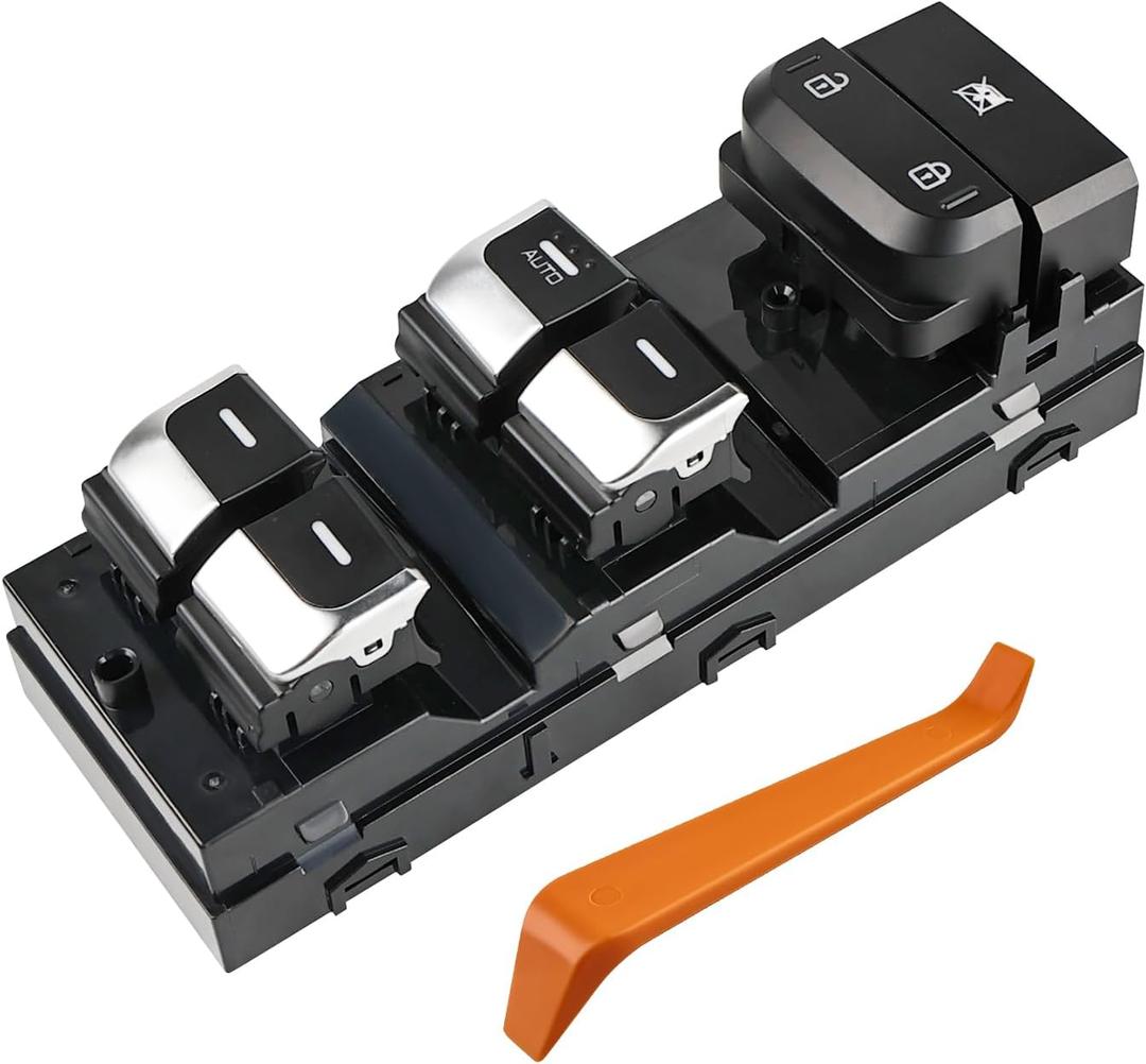 Automatic Power Master Window Switch Compatible with Kia Sportage L4 2.0L 2.4L 2017 2018 2019, Driver Left Side 18 Pins, Replacement for 93571-D9000, 93571D9000