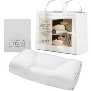 FOSSFLAKES - Orthopaedic Neck Support Pillow - Down Alternate Exclusive Filing,Pillow for Side Sleepers, Back Sleepers & Stomach Sleepers - Washable Cover - Relief from Neck Pain (Small) FOSSFLAKES - Orthopaedic Neck Support Pillow - Down Alternate Exclusive Filing,Pillow for Side Sleepers, Back Sleepers & Stomach Sleepers - Washable Cover - Relief from Neck Pain (Small)