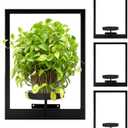 4 Pack Black Metal Indoor Window Plant Shelves Hanging Plant Shelves Picture Frame Outdoor Plant Rack for Indoor Outdoor,Decoration Racks for Home Decor Wall