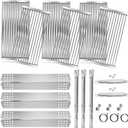 Hiorucet Grill Grates Kits for Charbroil Commercial 463241313, 463241314, 463241013, Emitter Plates, Heat Shield, Burner, Ignitor for Charbroil Commercial Tru Infrared Grill Replacement Parts 3 Burner