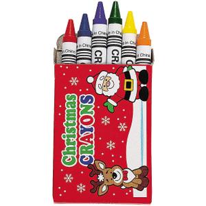 Fun Express 6-Color Holiday Crayons - 24 Boxes - Basic Supplies - 24 Pieces