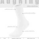 2 x Women's Neon Scrunch Crew Socks 80s 90s Retro 3-Pack Cotton Stacked Boot Calf Cozy Ribbed Slouchy Socks Size 5-10 (White)