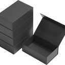 Gift Boxes Black with Magnetic Closure Lid 12" X 6" X 4" Gift Boxes for Presents,Luxury for Gift Packaging, Bridesmaid Gifts Box,Birthday Gift Box,Christmas Gift Box(5PCS)