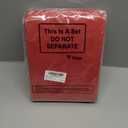 Yeaqee 10 Pack Metallic Paper Gift Bags with Handle Tissue Paper Thank You 5 Senses Gift Bag for Birthday Wedding Baby Shower Groomsmen Bridal Graduation Party Favor 9 x 7 x 3.15''(White,Red)