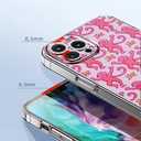 Phone Case Compatible with iPhone 15 Pro Max Pink Roller Monkey Funny Cute Rabbit Soft Shockproof Side Striped Phone Cover