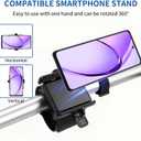 Wristband Phone Holder, No Screen Blocking, 360° Rotating Wrist Phone Mount, Memory Lock, Quick Release, for Android, iPhone 17/16/15/14/13 Pro Max/Pro/Mini/12/11/SE/Xs/XR/8 Plus, Fits 4–6.7" Phones