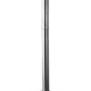 46,000 BTU Outdoor Propane Patio Heater with Wheels, Commercial & Residential, Slate Gray, with Water Tank, 32.1 x 32.1 x 91.3 inches (LxWxH)