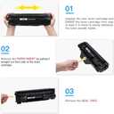 LxTek Compatible Toner Cartridge Replacement for HP 83A Toner Cartridges Compatible with LaserJet Pro MFP M125nw M201dw M225dw M201n M125a M127fn M127fw, 4 Black CF283A