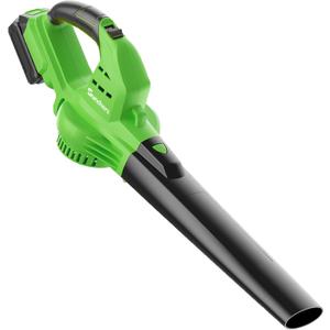 SUNCHERS Leaf Blower Cordless Tool Only with 1 Tube, 130MPH 180CFM High Speed, Lightweight Handheld Small Blower for Patio, Garden, House, Depot, Green