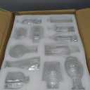 Glass Bud Vase Set of 24, Small Clear Flower Vases for Centerpieces in Bulk, Mini Vintage Vase for Wedding Decor, and Home Table Dcor