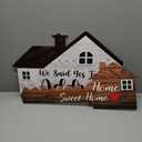 Sintuff 2 Pieces Sold Signs, Double Sided Social Media Photo Props, House Shaped and Home Key Shaped Decor Closing Gift Double Sided Agent Supplies and Signs (16.5)