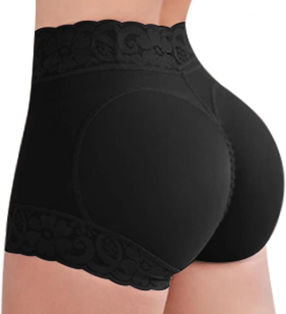Womens Shapewear Control Panties Butt Lifter Boyshort Lace Panties Underwear, XL