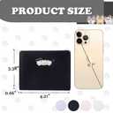 Sunwel Fashion Cute Zipper Wallets Kawaii Cat Wallet Small Kitten Credit Card Change ID Window for Women Girls (BLACK)