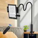 Kindle Holder with Remote Page Turner | Hands-Free Stand for Reading in Bed or Desk Compatible with Kindle Paperwhite, Oasis, iPad, iPhone, and More | Fits Devices from 4.5 to 10