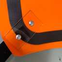 48" Non Reflective Fluorescent Vinyl Orange Roll-Up Traffic Warning Sign.