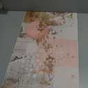 3Pcs Pink and Gold Canvas Wall Art Abstract Posters Print Geometric Pictures Decor for Living Room Bedroom Bathroom Home Decoration UnFramed (16x24)