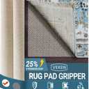 Veken Non Slip Rug Pad Gripper for Hardwood Floors, Strong Grip 6x9 Ft Rug Pads for Area Rugs, Thick Rug Grippers for Tile Floors, Under Carpet Anti Skid Mat, with Over 99 Pcs Anti-Slip Pattern
