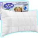 Nuzzle Adjustable Firm Pillow, Luxury King Size Bed Pillow Hotel Collection - Best Adjust Height Soft Cooling Pillow for Back, Stomach or Side Sleepers (White)